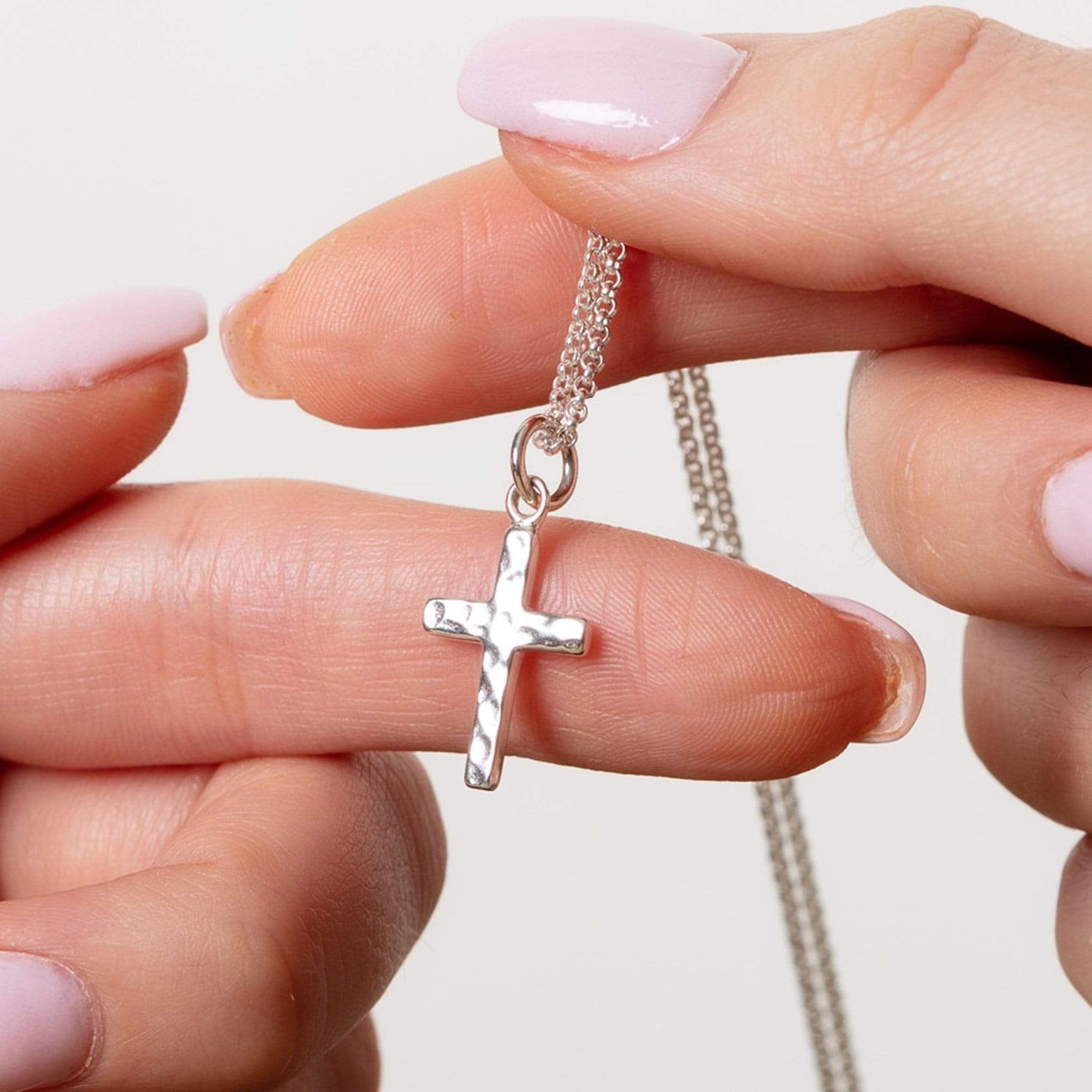 Children's Personalised Engraved Gold-Plated Cross Pendant | HappyBulle